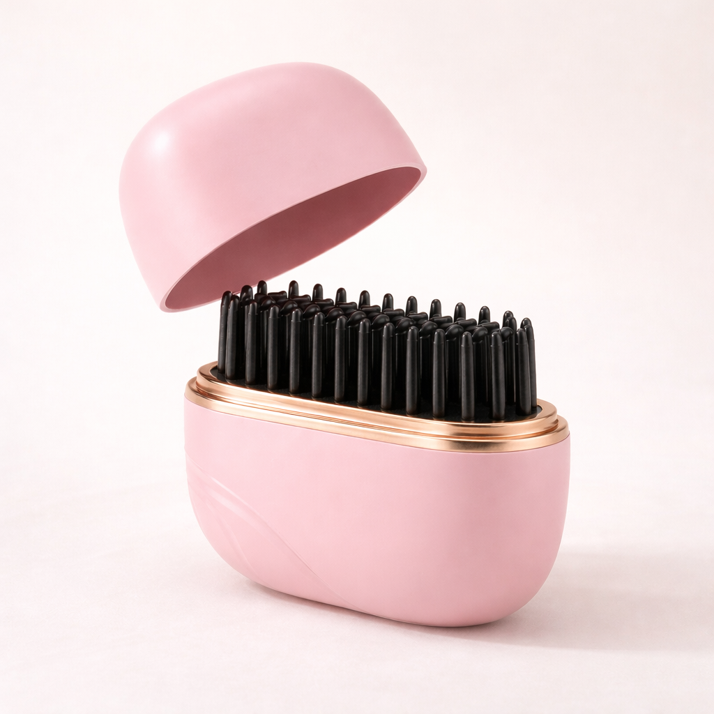Mini Hair Straightener Brush